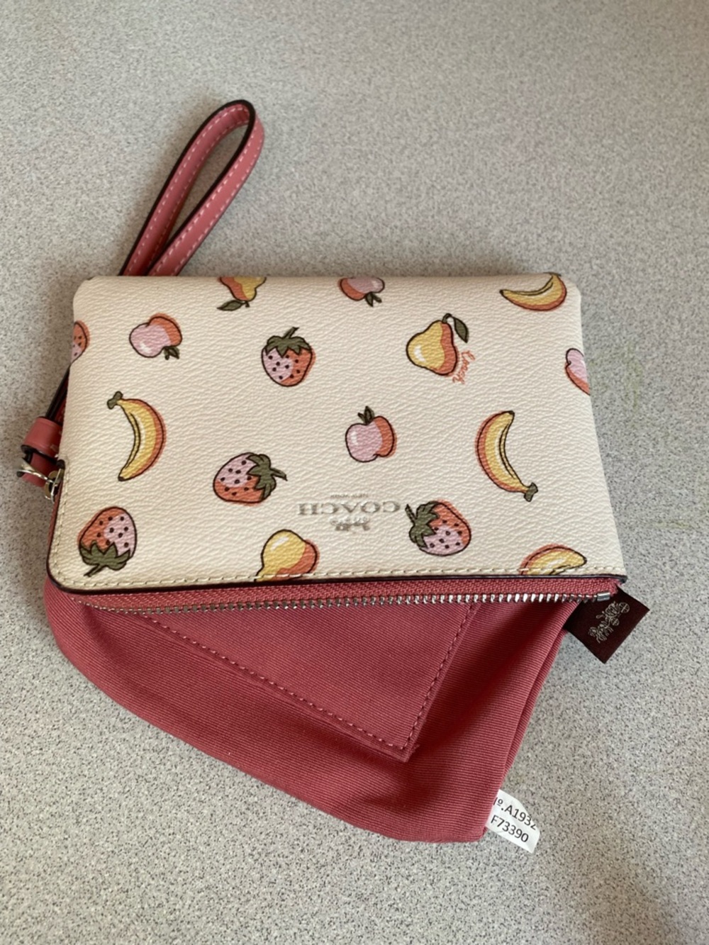 Coach Mixed Fruit Corner Zip Wristlet - Picture 11 of 11